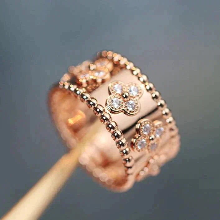 [Royal Jewelry]CLOVER KALEIDOSCOPE RING 10MM