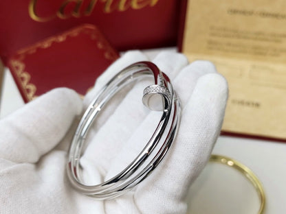 [Royal Jewelry]JUSTE BRACELET 3.5MM DOUBLE ROW DIAMOND