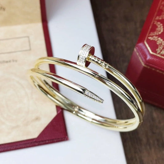 [ロイヤルジュエリー]ジュスト ブレスレット 3.5mm ダブルロウ ダイヤモンド