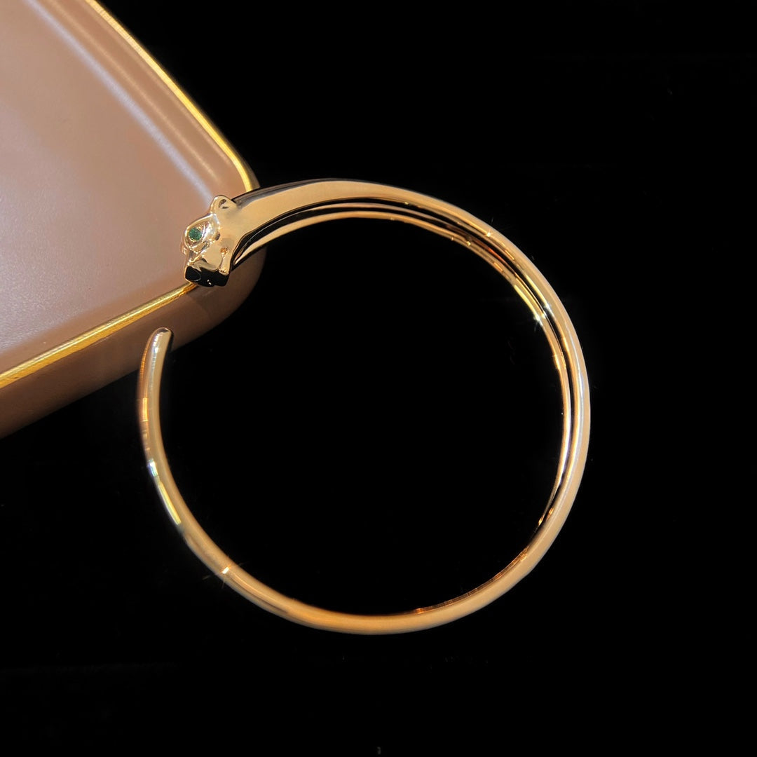 [ロイヤルジュエリー]パンテール ゴールド オープン ブレスレット