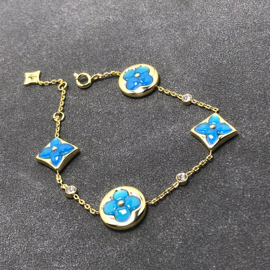 [Royal Jewelry]STAR AND SUN TURQUOISE 4 MOTIFS 3 DIAMONDS