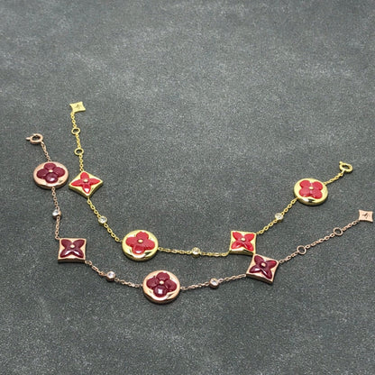 [Royal Jewelry]STAR AND SUN CARNELIAN 4 MOTIFS 3 DIAMONDS