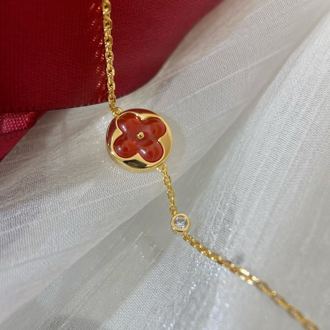 [Royal Jewelry]SUN PEDANT CARNELIAN BRACELET