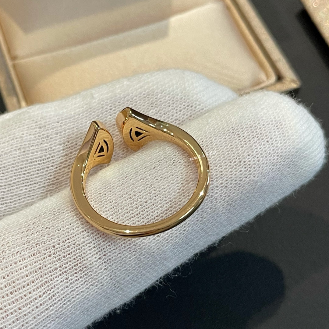 [Royal Jewelry]DREAM マラカイト ダイヤモンド オープンリング