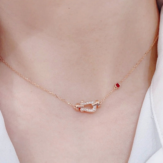 [Royal Jewelry]FORCE 10 DIAMOND PINK GOLD NECKLACE