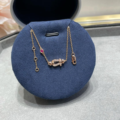 [Royal Jewelry]FORCE 10 DIAMOND CHAIN LINK PINK GOLD BRACELET