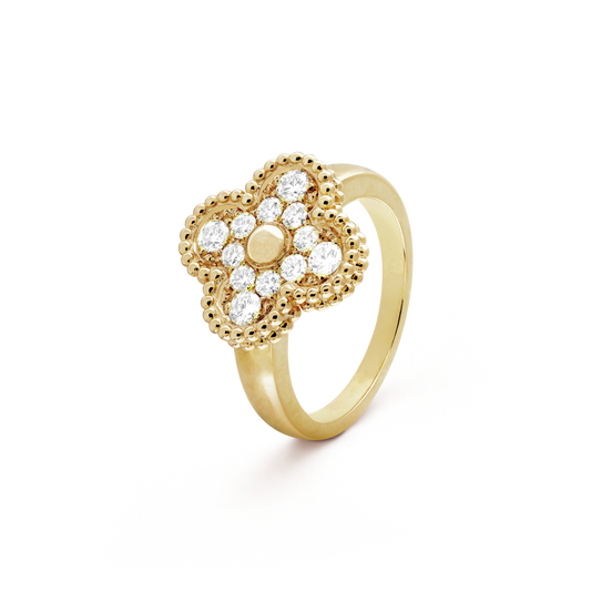 [Royal Jewelry]CLOVER DIAMOND RING