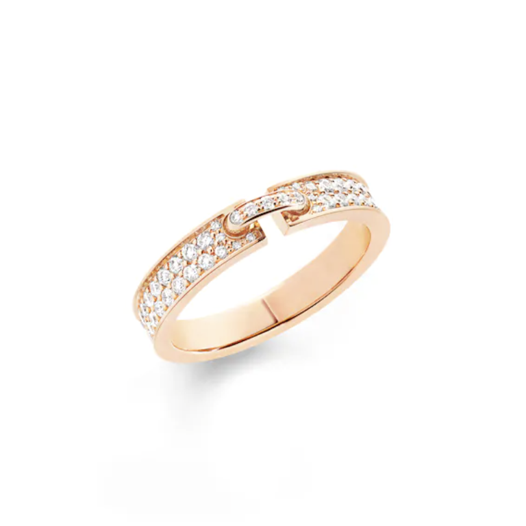 [Royal Jewelry]ALLIANCE LIENS VIDENCE PAVED DIAMOND 4MM RING