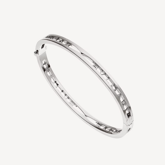 [Royal Jewelry]ZERO 1 SPIRAL LOGO SILVER BRACELET