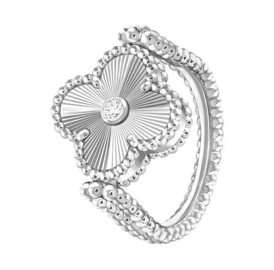 [Royal Jewelry]CLOVER RIVERSIBLE SLIVER RING