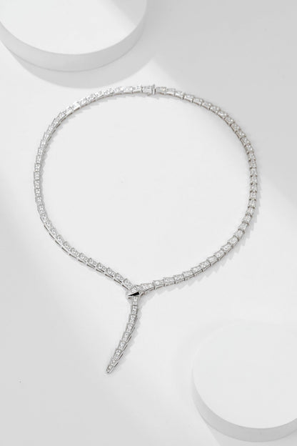 [Royal Jewelry]SERPENTI NECKLACE SILVER DIAMOND