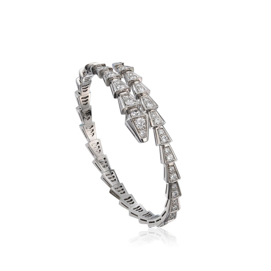[Royal Jewelry]SERPENTI BRACELET 6MM SILVER DIAMOND