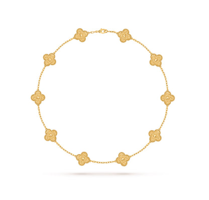 [Royal Jewelry]CLOVERS THE 10-MOTIFS NECKLACE