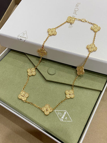 [Royal Jewelry]CLOVERS THE 10-MOTIFS NECKLACE