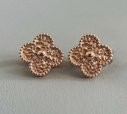 [Royal Jewelry]CLOVER MEDIUM 1 MOTIFS LAVA EARRINGS