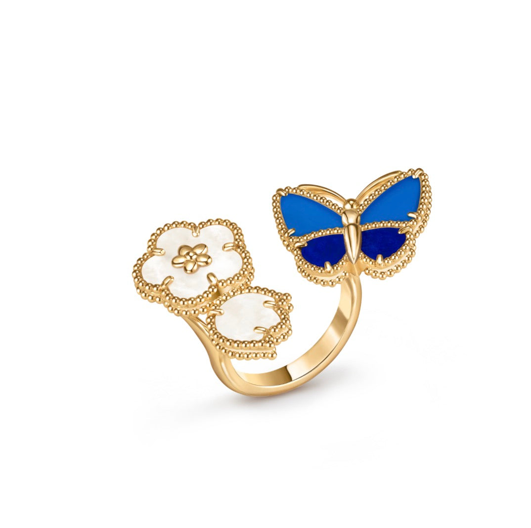 [Royal Jewelry]LUCKY 3 MOTIF GOLD RING