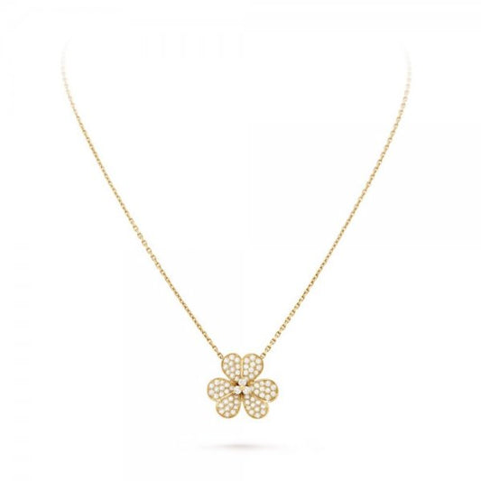 [Royal Jewelry]FLOWER DIAMOND NECKLACE