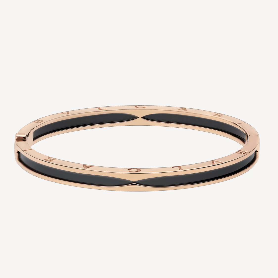 [Royal Jewelry]ZERO 1 PINK GOLD WITH BLACK CERAMIC BRACELET
