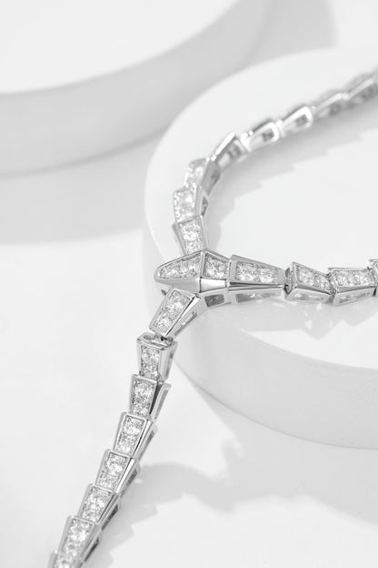 [Royal Jewelry]SERPENTI NECKLACE SILVER DIAMOND