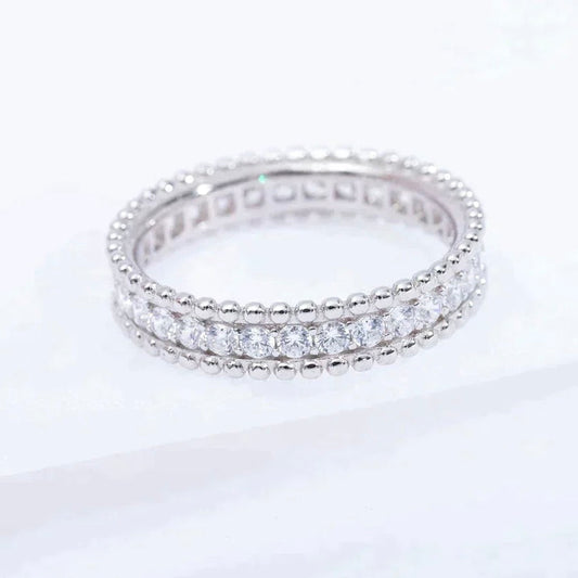 [Royal Jewelry]PERLEE DIAMOND SILVER RING