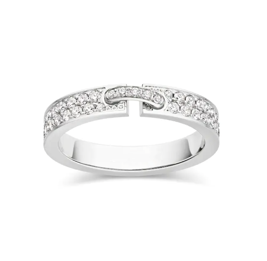 [Royal Jewelry]ALLIANCE LIENS VIDENCE PAVED DIAMOND 4MM RING