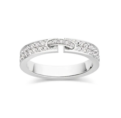 [Royal Jewelry]ALLIANCE LIENS VIDENCE PAVED DIAMOND 4MM RING