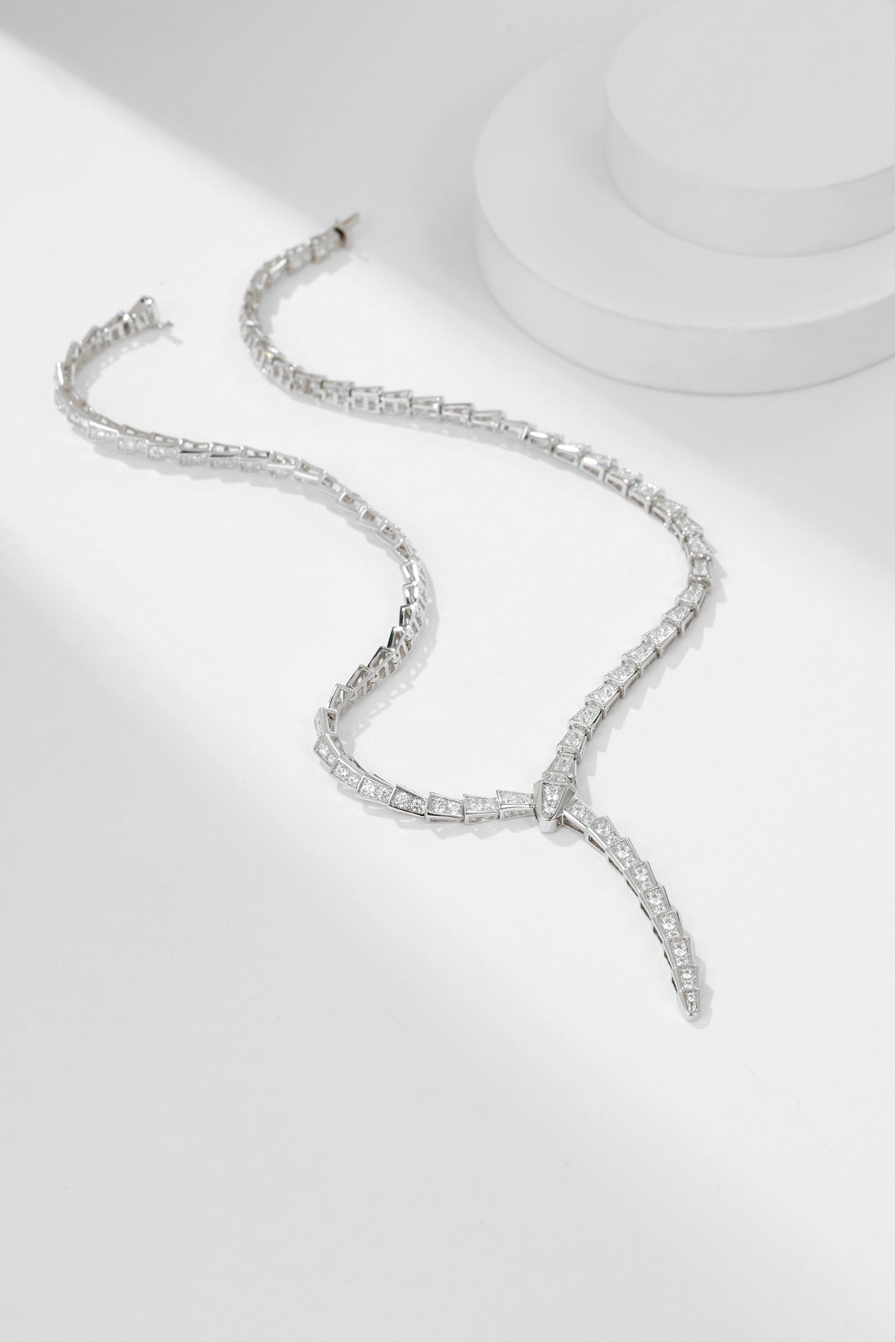 [Royal Jewelry]SERPENTI NECKLACE SILVER DIAMOND