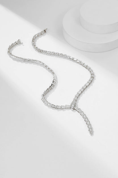 [Royal Jewelry]SERPENTI NECKLACE SILVER DIAMOND