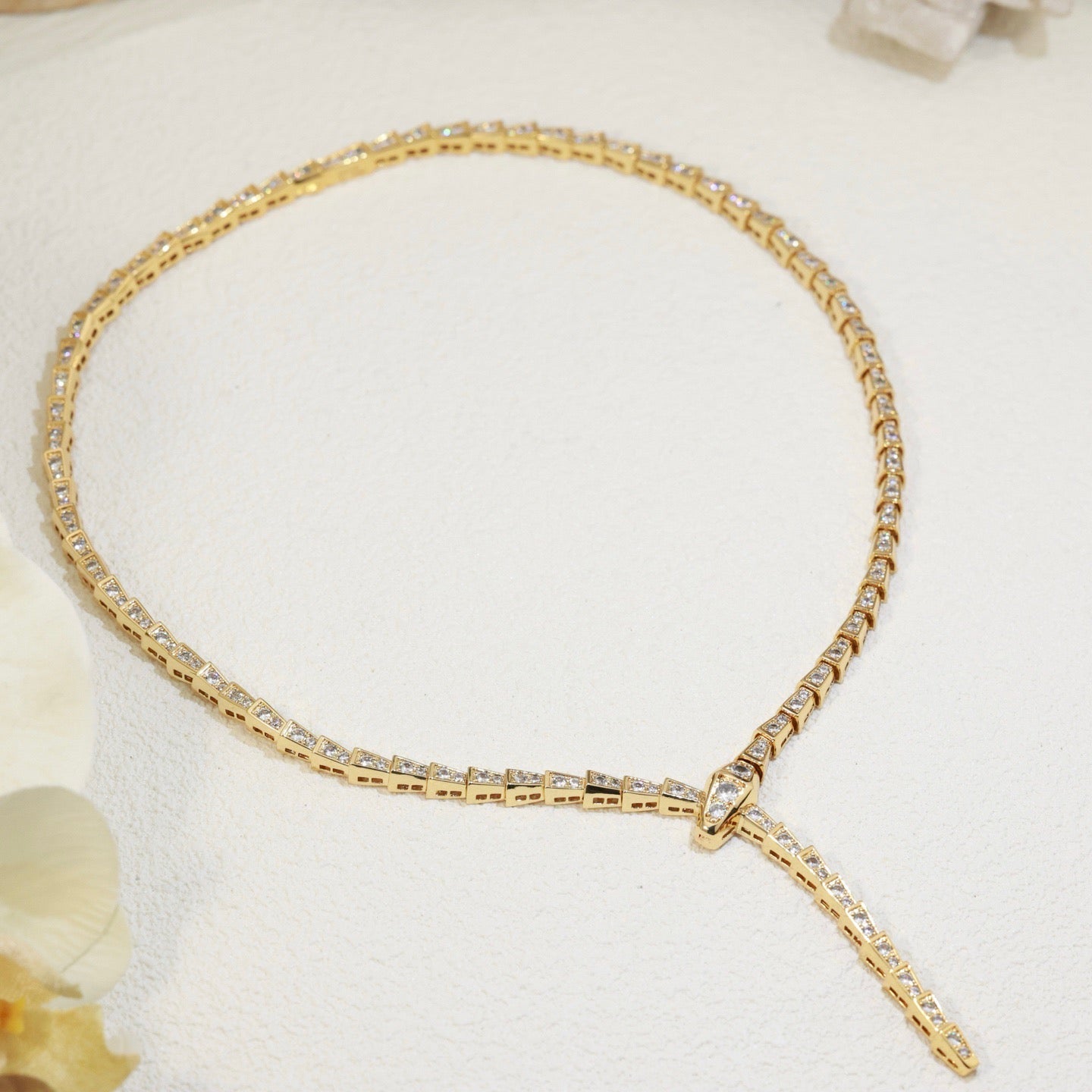 [Royal Jewelry]SERPENTI NECKLACE SILVER DIAMOND