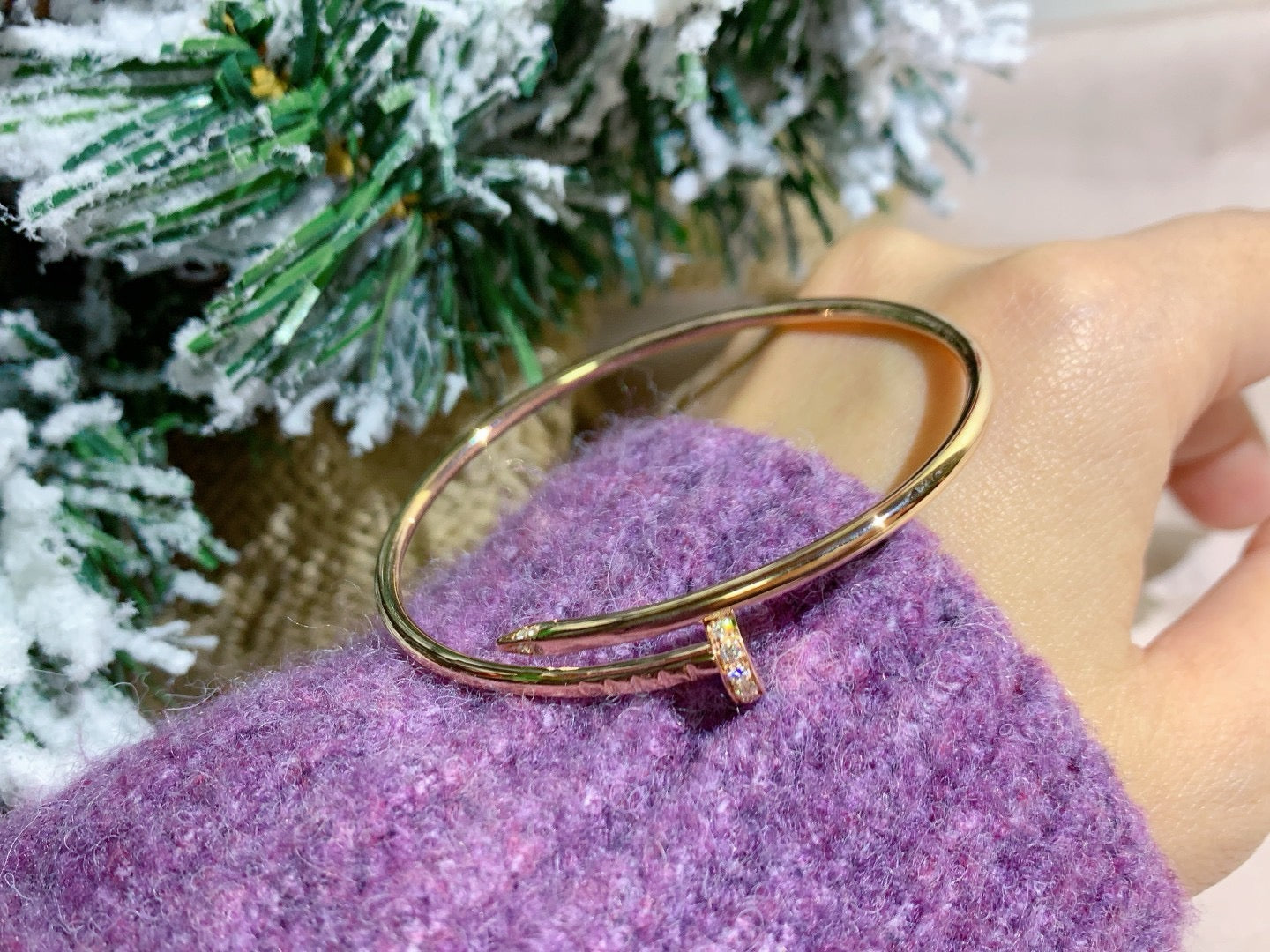 [Royal Jewelry]JUSTE BRACELET 2.5MM DIAMONDS