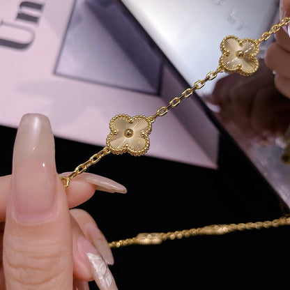 [Royal Jewelry]CLOVERS THE 10-MOTIFS LASER NECKLACE