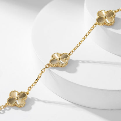 [Royal Jewelry]CLOVERS THE 10-MOTIFS LASER NECKLACE