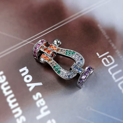 [Royal Jewelry]FORCE LARGE HORSESHOE CLASP  METAL BRACELET