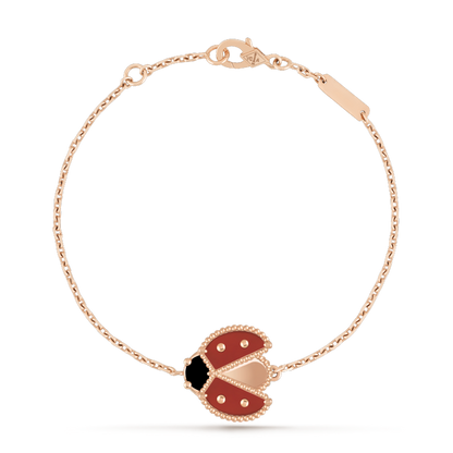 [ロイヤルジュエリー]ラッキースプリング 1モチーフ ピンクゴールドブレスレット