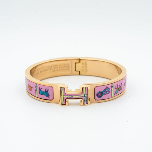 [Royal Jewelry]H PINK GOLD BRACELET PINK CERAMIC