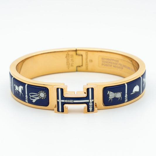 [Royal Jewelry]H BRACELET BLUE CERAMIC
