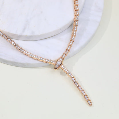 [Royal Jewelry]SERPENTI NECKLACE SILVER DIAMOND
