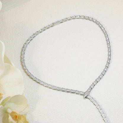 [Royal Jewelry]SERPENTI NECKLACE SILVER DIAMOND