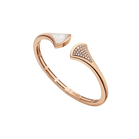 [ロイヤルジュエリー]ドリームブレスレット オープン ピンクゴールド MOP ダイヤモンド