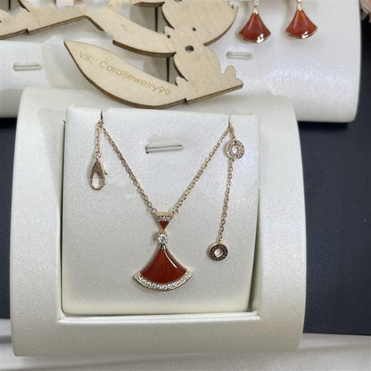[Royal Jewelry]DREAM NECKLACE CARNELIAN DIAMOND
