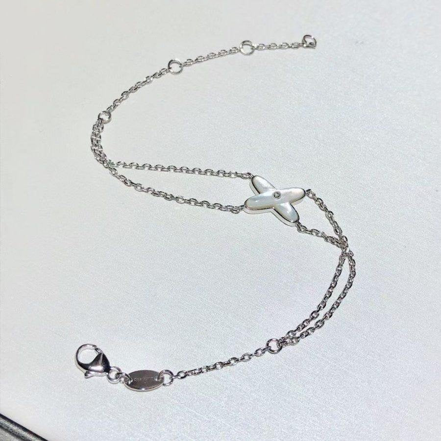 [ロイヤルジュエリー]ジュールブレスレット 白蝶貝 シルバー 1ダイヤモンド