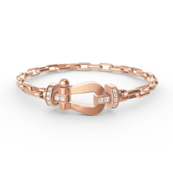 [Royal Jewelry]FORCE LARGE HORSESHOE CLASP  METAL BRACELET