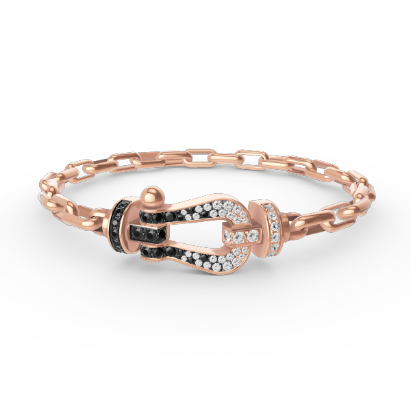 [Royal Jewelry]FORCE LARGE HORSESHOE CLASP  METAL BRACELET