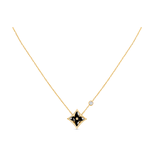 [ロイヤルジュエリー]スターブラックマザーオブパールネックレス