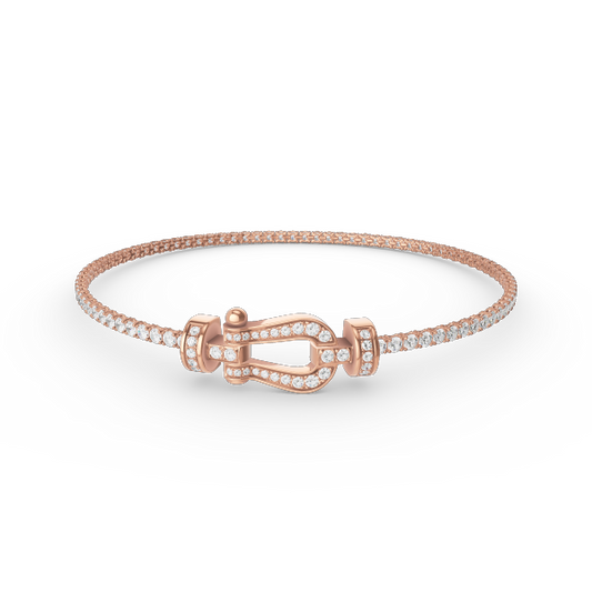 [Royal Jewelry]FORCE  HORSESHOE  DIAMOND TENNIS BRACELET