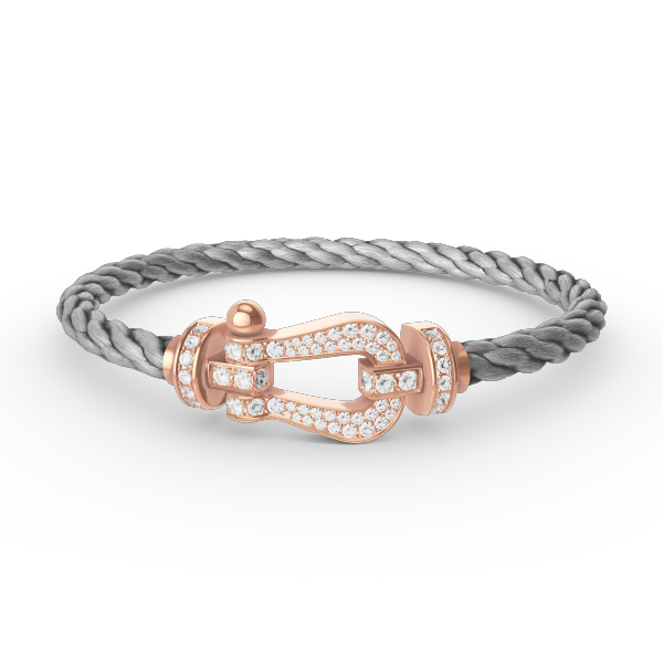 [Royal Jewelry]FORCE LARGE HORSESHOE FULL DIAMOND BRACELET ROSE GOLD