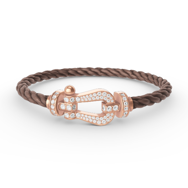 [Royal Jewelry]FORCE LARGE HORSESHOE FULL DIAMOND BRACELET ROSE GOLD