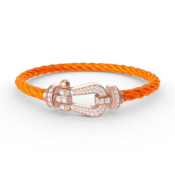[Royal Jewelry]FORCE LARGE HORSESHOE FULL DIAMOND BRACELET ROSE GOLD