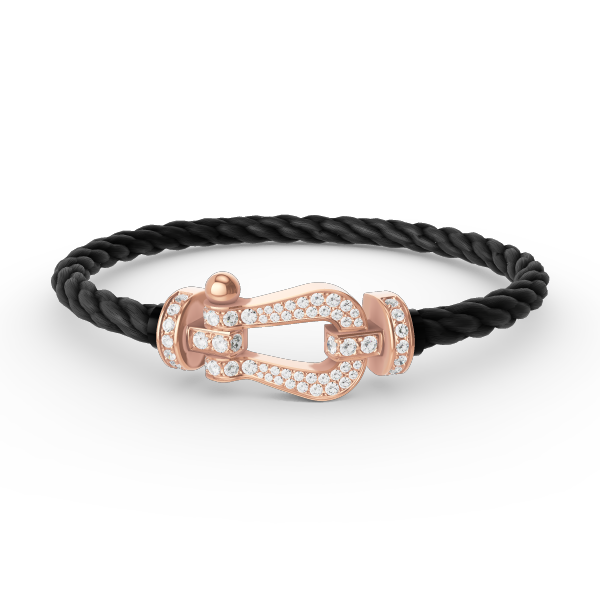 [Royal Jewelry]FORCE LARGE HORSESHOE FULL DIAMOND BRACELET ROSE GOLD