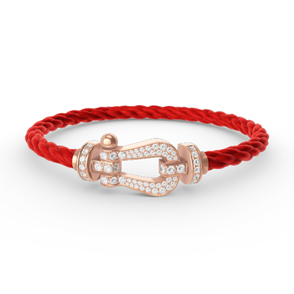 [Royal Jewelry]FORCE LARGE HORSESHOE FULL DIAMOND BRACELET ROSE GOLD